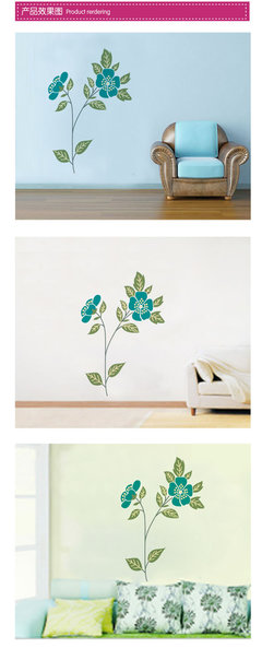JM8241卡通花卉墻貼 環(huán)保裝飾新選擇，廠家直銷品質(zhì)優(yōu)